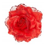 Αποκριάτικο Τριαντάφυλλο Κόκκινο για Μαλλιά
